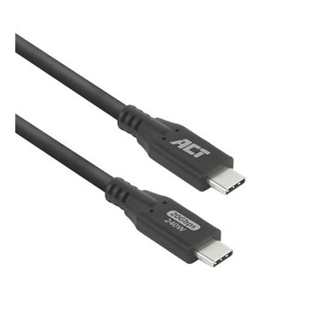 Image 1 of ACT Кабел USB-C - USB-C, 1 м / USB4, 20Gbps, 240W (AC7421)