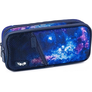 YOLO Ученически несесер YOLO - Outer Space, с 2 ципа (121274-165-74)