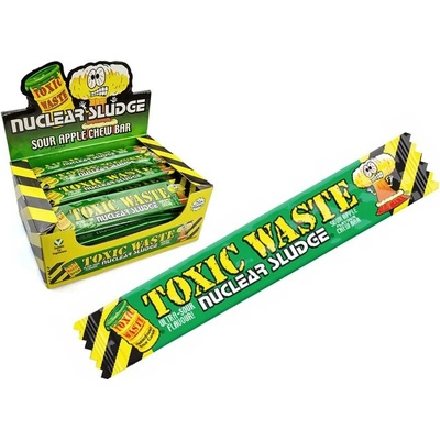 Toxic Waste Nuclear Sludge kyselá žvýkací tyčinka Sour Apple 20 g