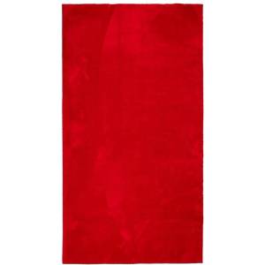  Килим HUARTES с къс косъм, мек и миещ се, червен, 60x110 см