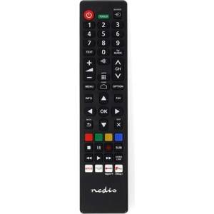 Nedis дистанционно управление за смяна , Panasonic , Sharp , предварително програмирано , Amazon Prime , Disney+ , Netflix , Rakuten TV , YouTube TVRC45PASHBK (TVRC45PASHBK) Дистанционно