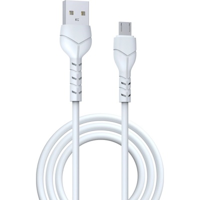 Devia EC144 USB - MicroUSB 1m bílý