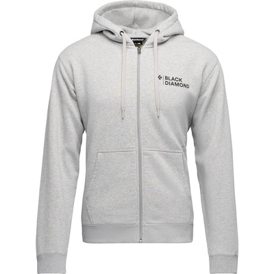 Black Diamond M Mini Stacked Fz Hoody svetlosivá