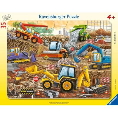 RAVENSBURGER Stavebné stroje v plnom prúde 35 dielov