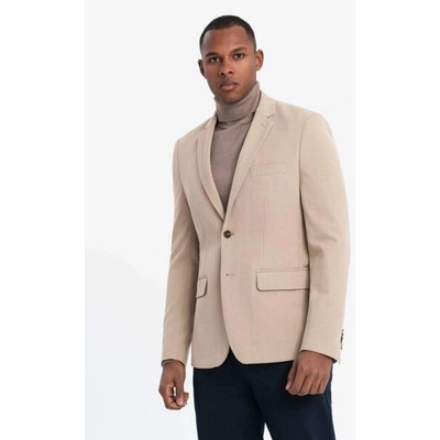 Elegantné béžové sako V2 BLZB-0135