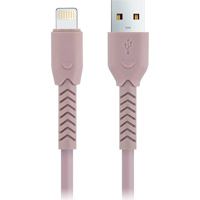 Maxlife MXUC-04 USB - Lightning, 1m, růžový