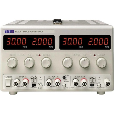 Aim TTi EL302RT laboratorní zdroj s nastavitelným napětím, 0 - 30 V/DC, 0 - 2 A, 130 W, výstup 3 x, 51153-7000