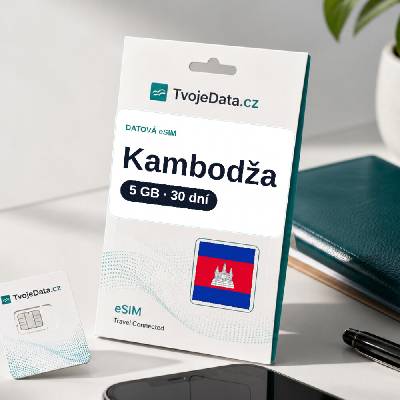 eSIM Kambodža 5 GB / 29 dní