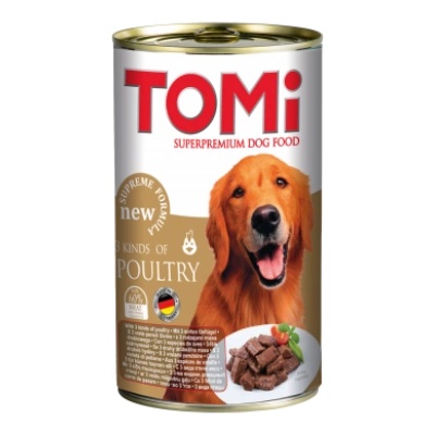 TOMI Superpremium Dog - 3 вида птиче месо - 1.2кг