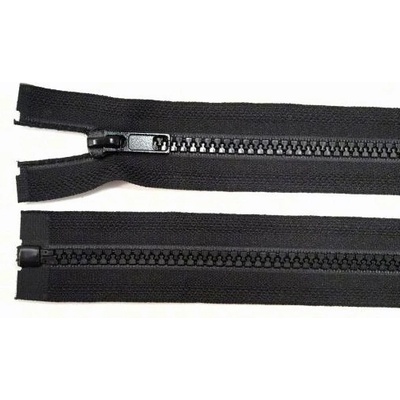 Zdrhovadlo zip kostěný 76 cm dělitelný černá