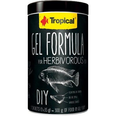 Tropical Gel Formula DIY храна за тревопасни риби 1000 мл