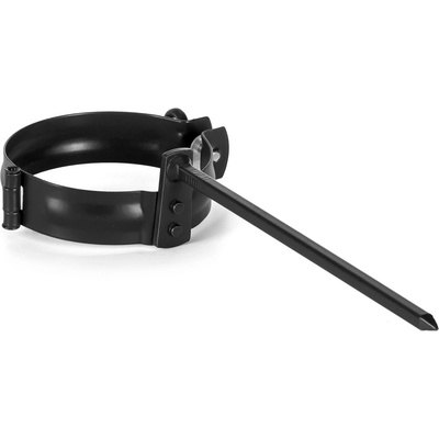 Evromat Objímka s tŕňom pre odkvapový zvod 80 mm 200 mm pozink lak RAL 9005 čierna