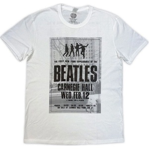 The Beatles Tour '64 Carnegie Hall White M Риза (BEATTEE652MW02)