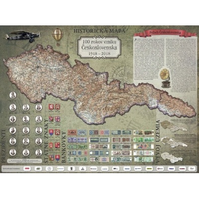 100 rokov vzniku Československa 1918- 2018 lamino+ lišta CBS