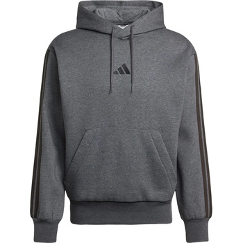 Image 1 of Adidas Мъжки суичър Adidas Essentials Fleece 3-Stripes Hoodie Mens - Dark Grey/Black