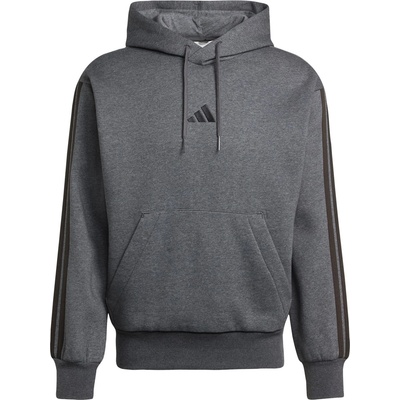 Adidas Мъжки суичър Adidas Essentials Fleece 3-Stripes Hoodie Mens - Dark Grey/Black