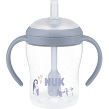 NUK Fľaštička na učenie Perfect Match so slamkou 150 ml Penguin