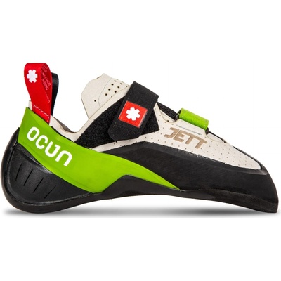Ocun Обувки с велкро Ocun Jett QC Climbing shoes - Grey / Green - размер 44 (EU) (301-0995-0122)