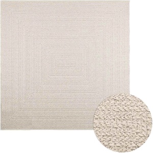 vidaXL Килим "ZIZUR", 200x200 см, визия юта, за закрито и открито (4010367)