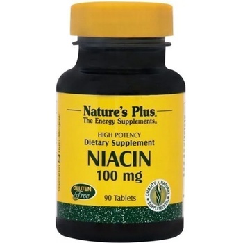 Nature plus Хранителна добавка Ниацин Витамин B3, Natures Plus Niacin (Nicotinic Acid, B3) 100 mg 90 tabs