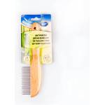 Duvo Plus Detangling Comb - Бамбуков гребен с 21 зъбци за разплитане, за кучета и котки със средно дълъг косъм 21 см