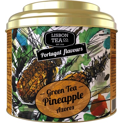 Lisbon Tea Zelený čaj s ananásom z Azorských ostrovov 75 g