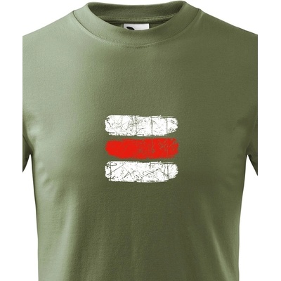 Canvas dětské tričko turistická značka červená Military 69
