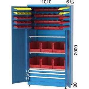 Kocel ШКАФ С 3 РАФТА 3 ЧЕКМЕДЖЕТА И 68 КУТИИ kocel - 6905 (6905)