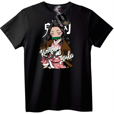 NOONEBRAND Тениска Kimetsu no Yaiba Nezuko - 7XL, Black
