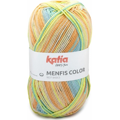 Katia Menfis Color Farba: Orange - Beige - Pastel yellow - Green