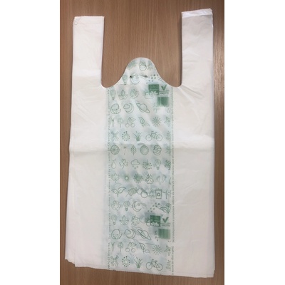 Bio produkty Bio taška košieľka bílá 23x12x40cm (cena za 100ks)