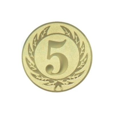 Kovový emblém 5. místo 098