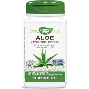 Nature's Way Aloe, Latex with Fennel, 100 капсули, Nature's Way (10150)