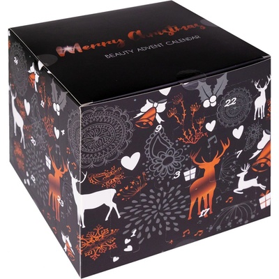 Accentra Advent Beauty Calendar BLACK 24 Days Adventní kalendář s 24 kosmetickými doplňky a produkty pro ženy