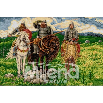 Milena Style Богатири - гоблен със схема конци Ariadna 1: 1