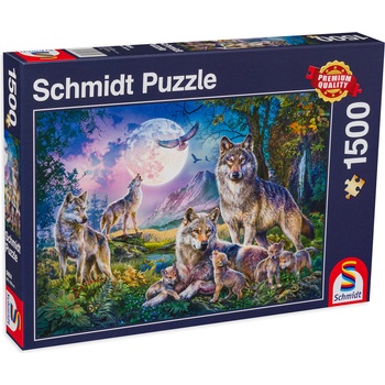 Schmidt Spiele Пъзел Schmidt от 1500 части - Вълци (58954)