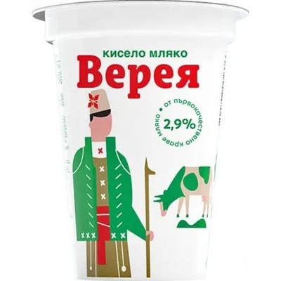 Верея Кисело мляко Верея 2, 9% 400гр