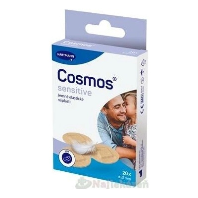 Cosmos Sensitive jemná elastická náplast 22 mm 20 ks
