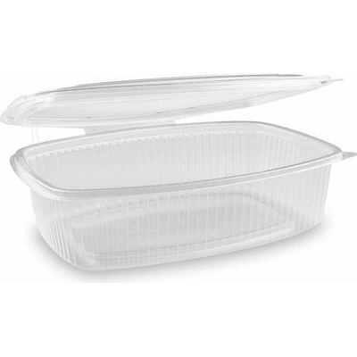 Plastová miska oválná průhledná s víčkem 1500 ml (PP) (25 ks)