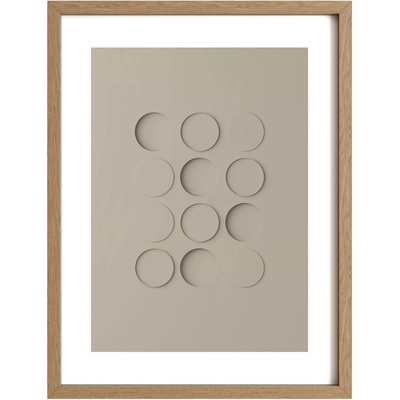 Idealform Poster no. 3 Shadow forms Barva: Smokey taupe, Velikost: 300x400 mm