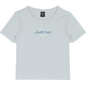 Santa Cruz Дамска тениска Santa Cruz Women's Love Script Front T-Shirt - Mist - размер 14 (UK) (916-5115-0115)