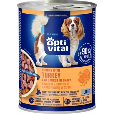Optivital Chunks with turkey and carrots in gravy 415 g