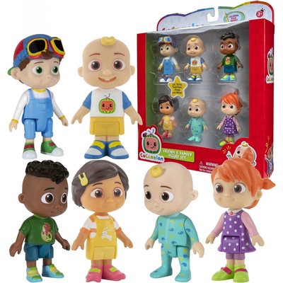 Jazwares Cocomelon Rodina a priatelia sada 6 figúrok