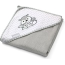 BabyOno Osuška s kapucňou Bamboo 100x100cm modrá