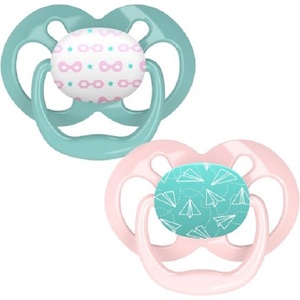 Dr. Brown's Ортодонтска залъгалка Dr. Brown's - Advantage, 6-18 m, 2 броя, розова (72239316634) - baby