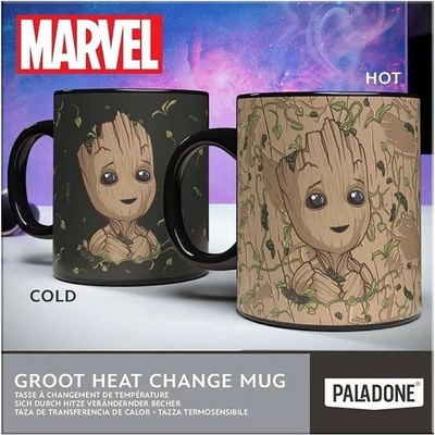 Paladone Hrnek Marvel Groot měnící se 300 ml – Zboží Mobilmania