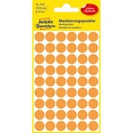 AVERY 3148 12mm 270pcs светлооранжева маркираща точка (3148)