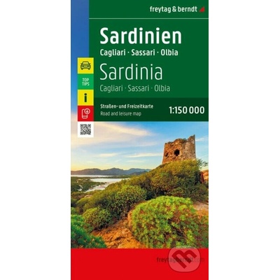 Sardinie 1:150 000 / automapa + volnočasová mapa