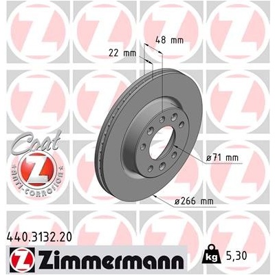Brzdový kotúč ZIMMERMANN 440.3132.20 (440313220)