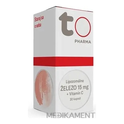 Toto Lipozomálne ŽELEZO 15 mg + Vitamín C 30 ks